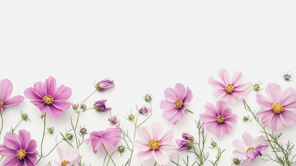 Fototapeta premium Elegant wedding invitation card background vector. Minimal hand painted watercolor botanical flowers texture template background. Design for wedding, vip cover, poster, rsvp moderncard.Valentine's Day