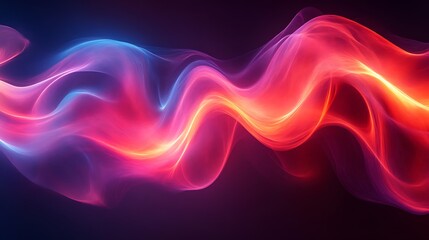 Fototapeta premium Abstract Colorful Waves Flowing Dynamically Through Space