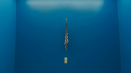 Happy Veterans Day, November 11, American flag on dark blue background, Veterans Day text, remembering those who served