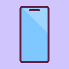 phone icon clipart illustration flat design