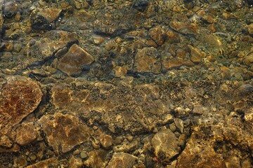 Close-up view of ocean water with gentle ripples and reflections