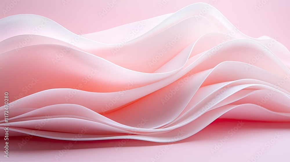 Poster pastel abstract background concept. soft pastel waves create a serene and calming visual effect in p