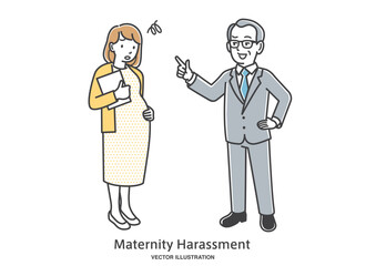上司からマタニティハラスメントを受ける女性会社員
