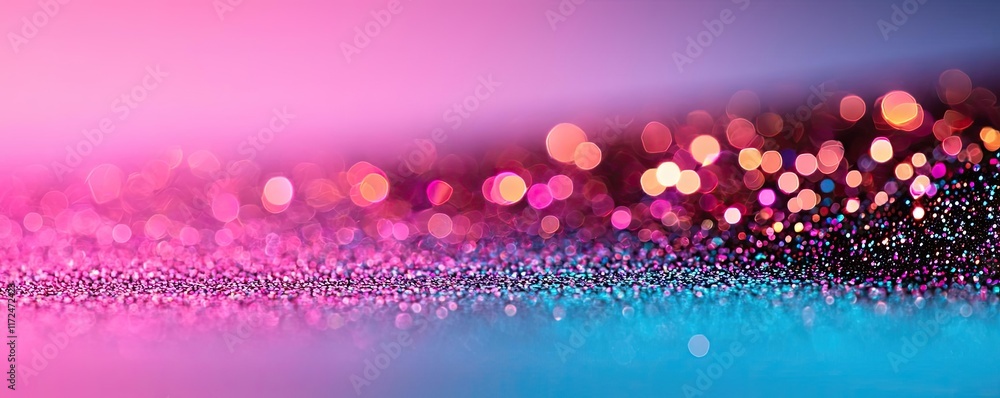 Poster glitter abstract background idea. a vibrant abstract background with shimmering glitters and bokeh e