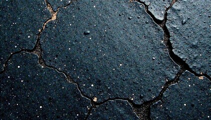 Obraz premium Granite surface with fine cracks and rough texture, crack, rock