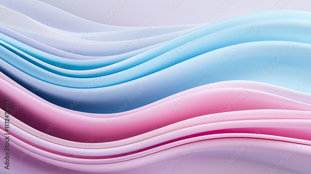 Poster pastel abstract background concept. abstract flowing waves in pastel colors create a serene and mode