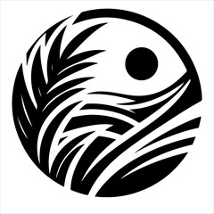 Generic logo design vector art Generic logo icon silhouette illustration