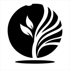 Generic logo design vector art Generic logo icon silhouette illustration