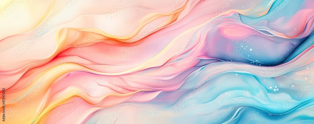 Poster pastel abstract background concept. a vibrant abstract background featuring flowing colors in soft h
