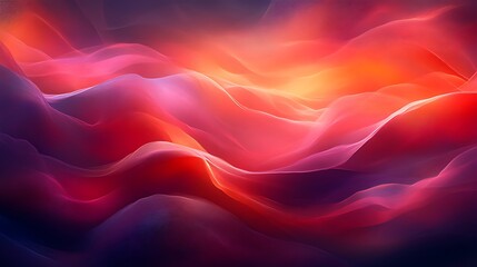 Fototapeta premium Abstract red and orange wave background. (1)