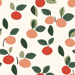 Obraz premium Illustration vector of Cherry’s Seamless Pattern
