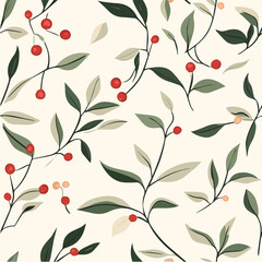 Illustration vector of Cherry’s Seamless Pattern