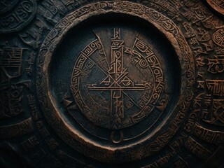Obraz premium ancient stone carving