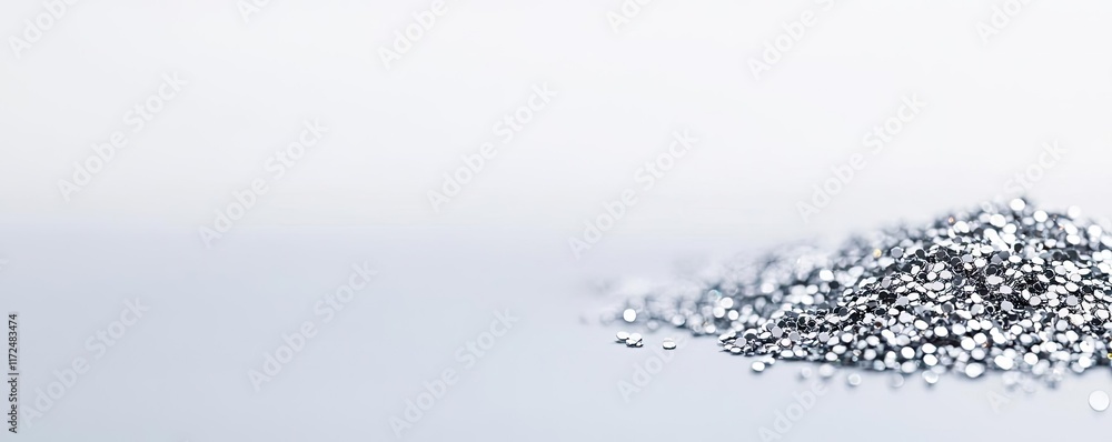 Aufkleber glitter abstract background idea. close-up of a metallic material, showcasing its texture and reflec