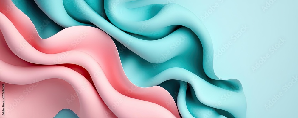 Poster pastel abstract background concept. abstract wave patterns in soft pastel colors create a serene and