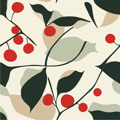 Illustration vector of Cherry’s Seamless Pattern