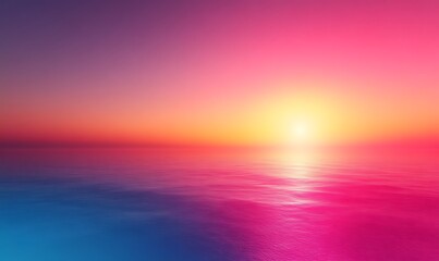 Vibrant sunset over calm ocean. (17)