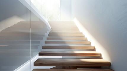 Fototapeta premium Beautiful staircase design in home 