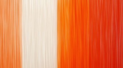 Fototapeta premium Abstract vertical stripes of warm colors including orange, white, and shades of red creating a vibrant and energetic background.