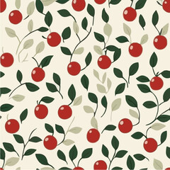 Illustration vector of Cherry’s Seamless Pattern