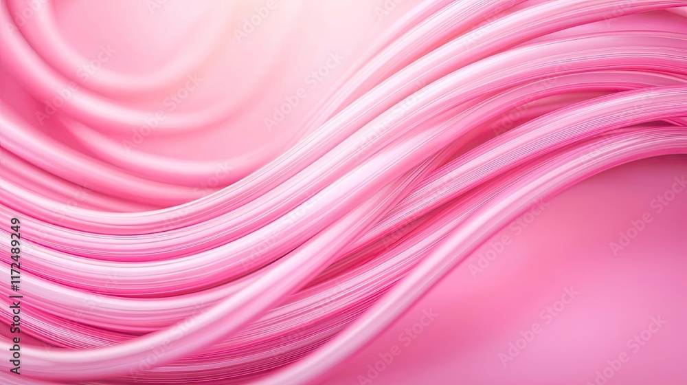 Poster neon abstract background concept. soft pink waves create an abstract, soothing background for design