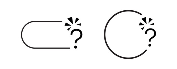 question mark in a box	