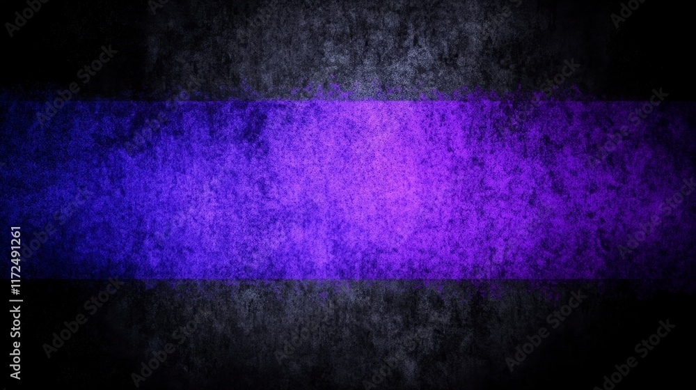 Poster abstract textured background featuring a vibrant purple stripe on a grungy black canvas with subtle 