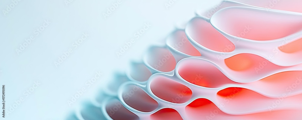 Poster pastel abstract background concept. abstract texture featuring smooth, layered curves in soft pastel