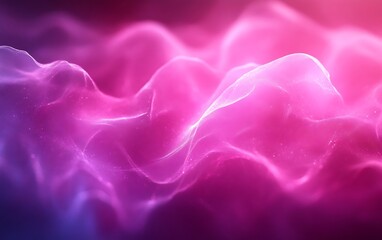 Obraz premium Abstract pink and purple glowing wave background. (2)