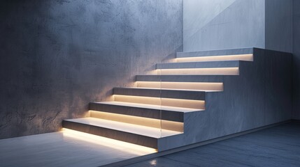 Fototapeta premium Beautiful staircase design in home 