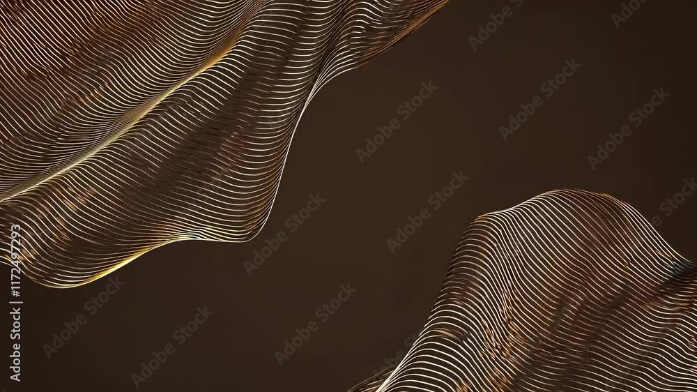 Poster Elegant Abstract Design With Flowing Lines and Warm Tones