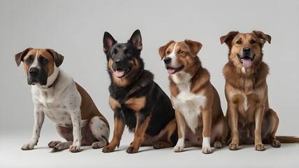 Obraz premium group of dogs