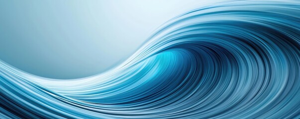 Waves abstract background concept. A serene depiction of ocean waves, showcasing vibrant blue tones in fluid motion.