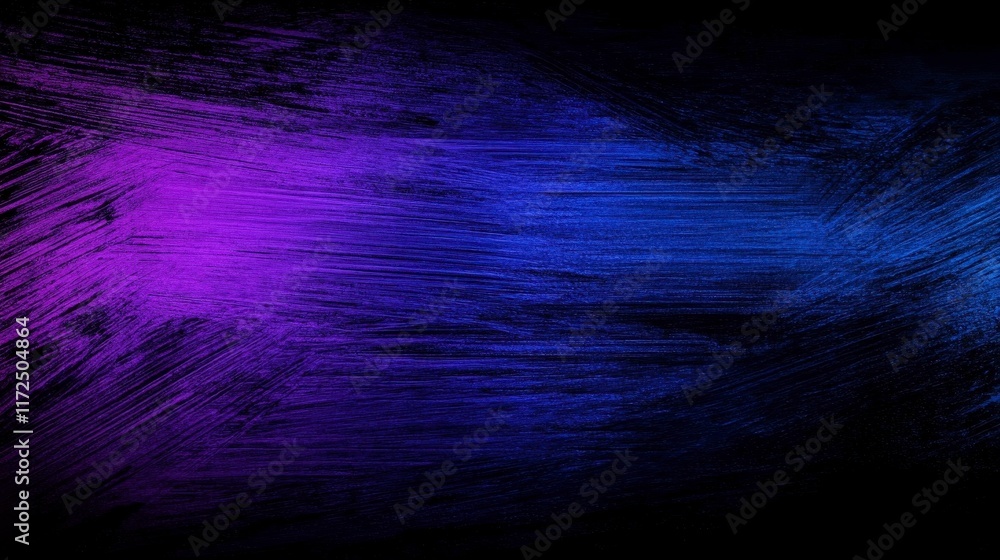 Poster vibrant abstract background with bold strokes of purple and blue creating a textured and dynamic vis