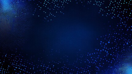 An abstract and visually captivating digital background featuring a gradient of blue tones and scattered light dots