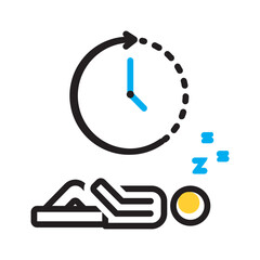 Vector multi color icon for Later