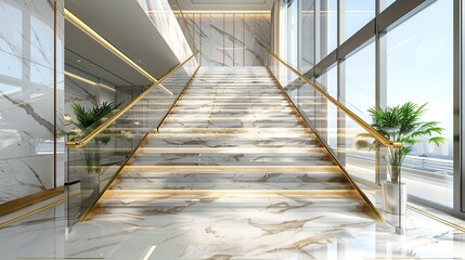 Obraz premium Beautiful staircase design in home 
