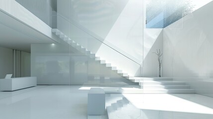 Obraz premium Beautiful staircase design in home 