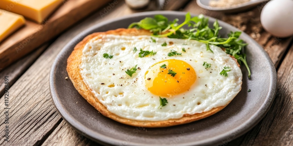 Poster delight in preparing breakfast with cheese as you craft a delicious morning meal. experience the joy
