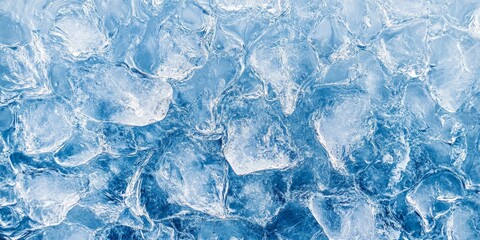 Obraz premium Ice surface texture creates a captivating winter background, showcasing the unique patterns and features of the ice. This ice surface texture enhances the overall winter aesthetic beautifully.