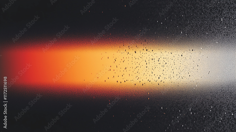 Poster fiery abstract gradient with textured depth: a bold blend of orange and black hues