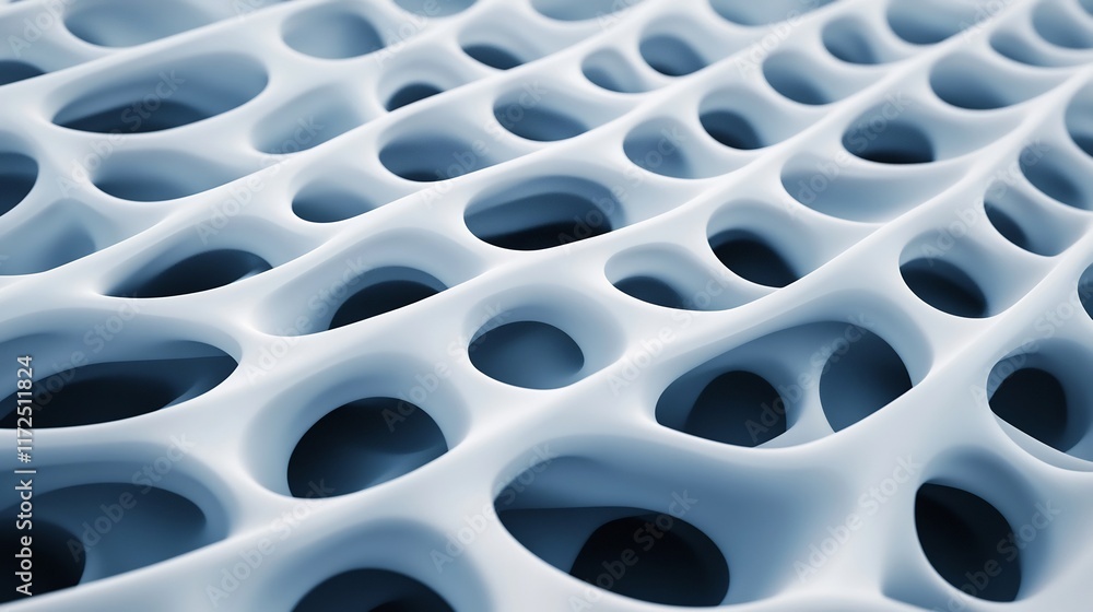 Poster captivating futuristic 3d mesh designs with layered wave patterns for modern backgrounds