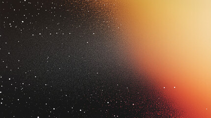 Obraz premium Fiery Abstract Gradient with Textured Depth: A Bold Blend of Orange and Black Hues