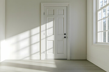 Fototapeta premium Sunlit Room Interior 3D Render