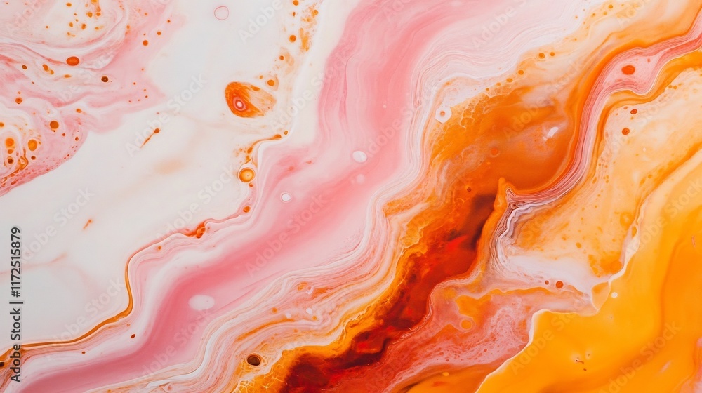 Poster mesmerizing swirls of vibrant colorful liquid patterns for abstract art designs