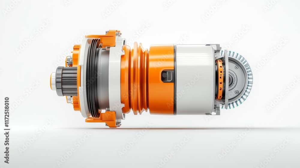 Aufkleber detailed close-up of a modern mechanical component showcasing innovative engineering design and adva