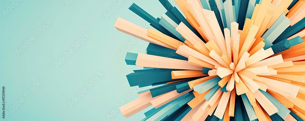 Poster splash abstract background idea. colorful abstract design showcasing vibrant geometric shapes in a d
