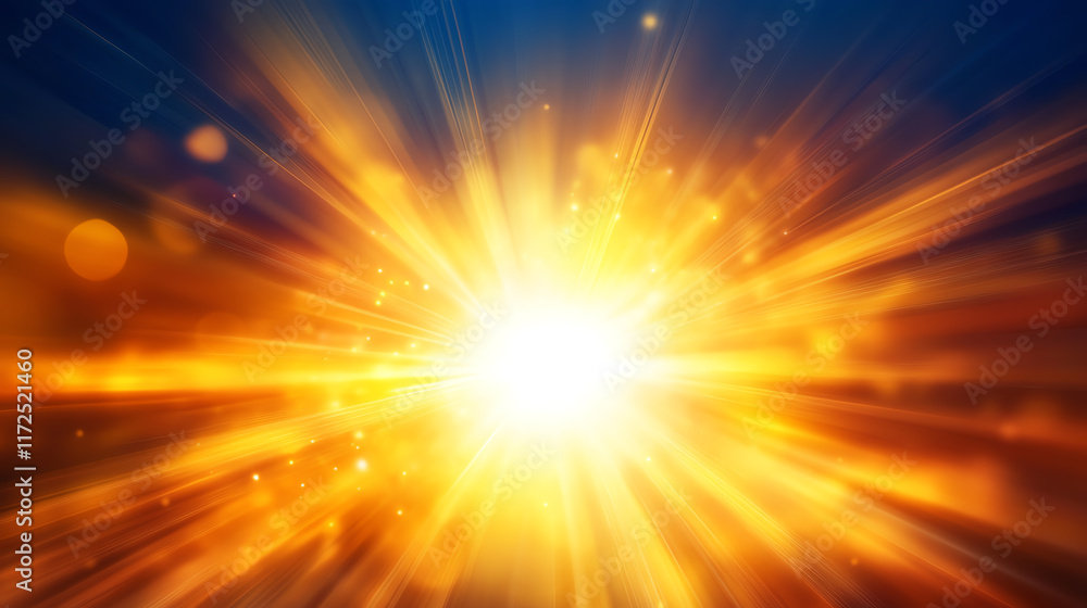 Poster a vibrant explosion of light and color, creating a stunning visual effect that captures attention an