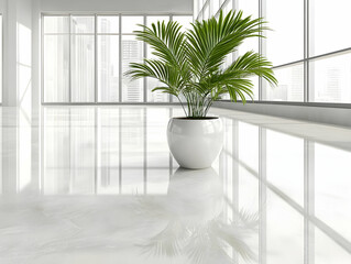 Modern Minimalist 3D Plant Illustration