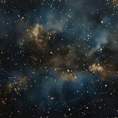 Obraz premium Starry Night Sky with Cosmic Elements